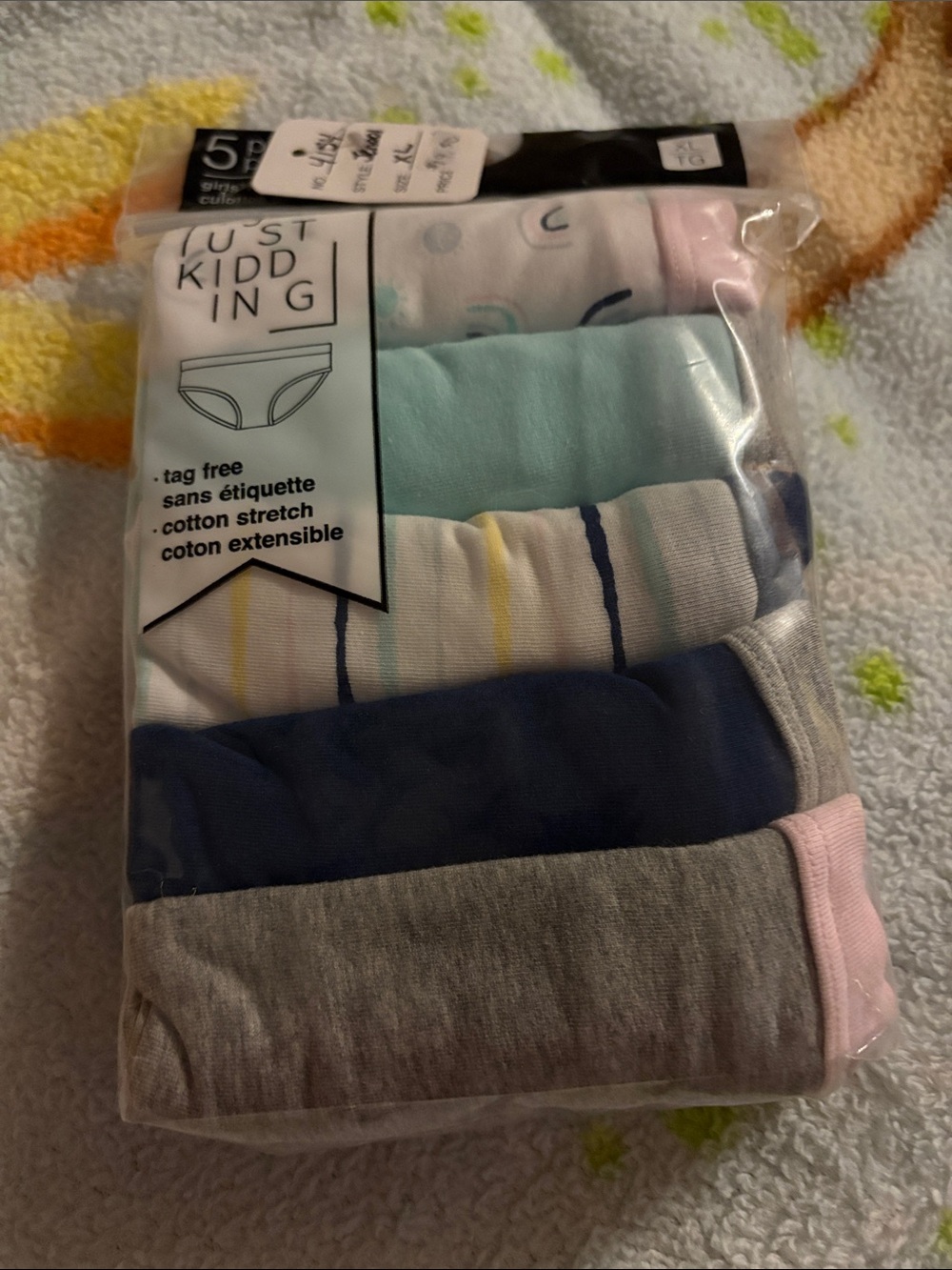 Girls' 5-Pack Cotton Stretch Briefs - Multi Pink & Blue
